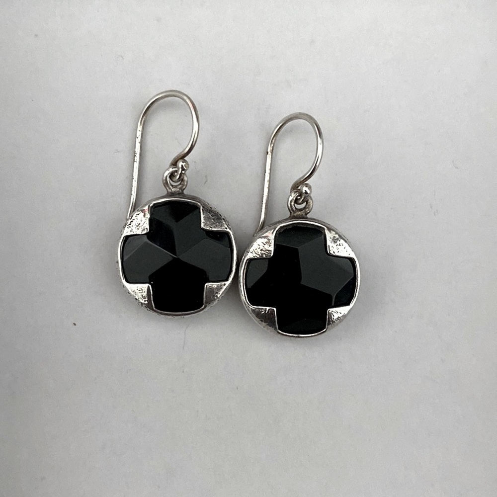 Silpada sterling and Chalcedony earrings